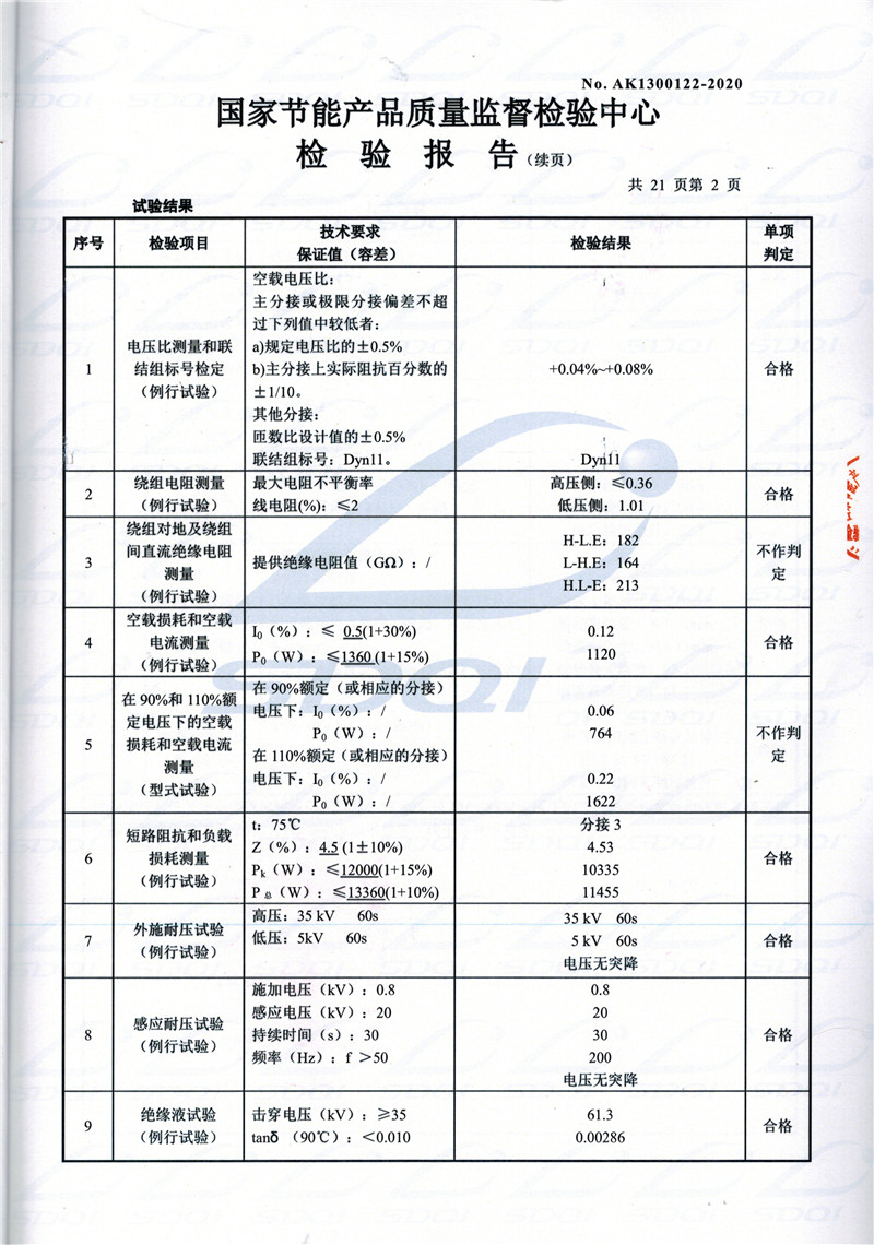 高低压试验报告-S11-1250青阳青阳青阳油浸式变压器-2.jpg